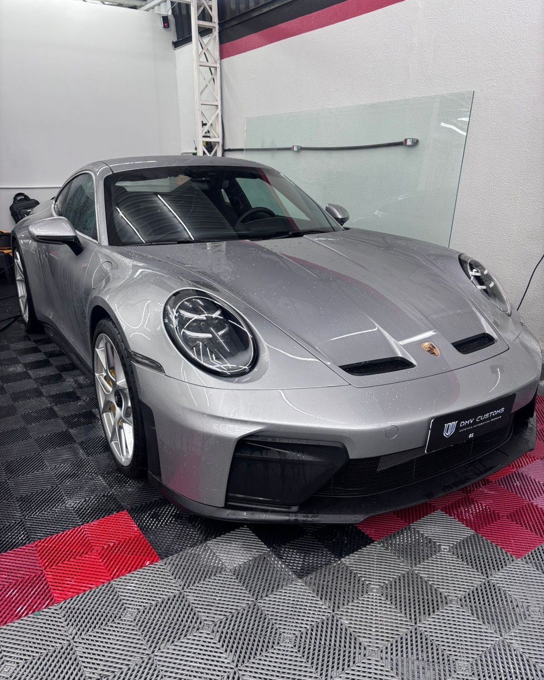 Porsche 911 GT3 prata — PPF e estética premium DMV Customs